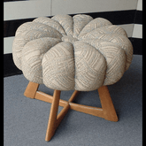 Trueliving Wood Brown Table Stool (Stool H 18 x W 16 x D 14)